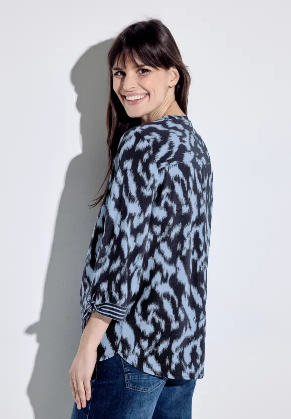 Print Mix Bluse - universal blue