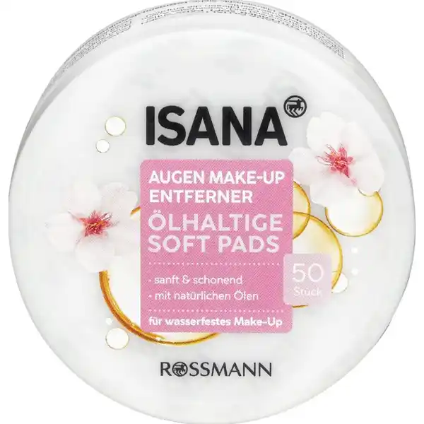 Augen Make-Up Entferner Soft Pads ölhaltig