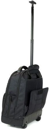 Rugzak - Rollentas - Zwart - Nylon - Gevoerd Laptopcompartiment