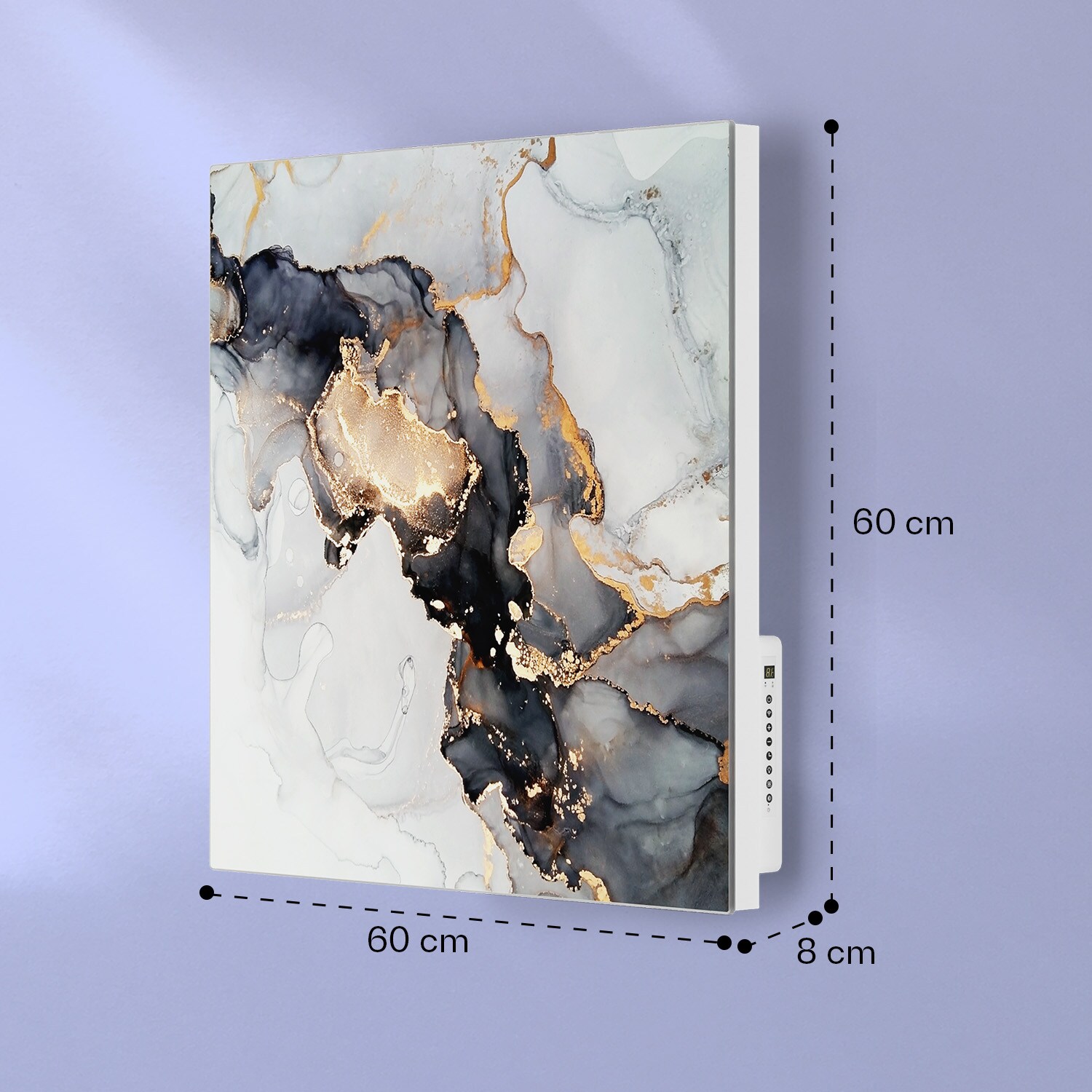 Mojave 500 smart 2-in-1 Heizgerät Infrarot Konvektor 60x60cm 500W RGB-Licht