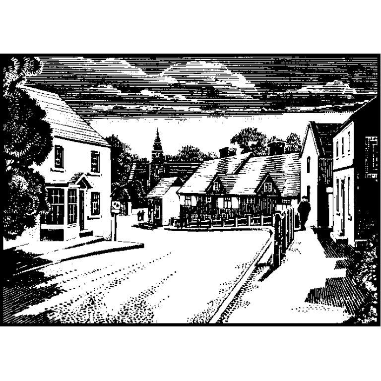 Original englischer Schabekarton