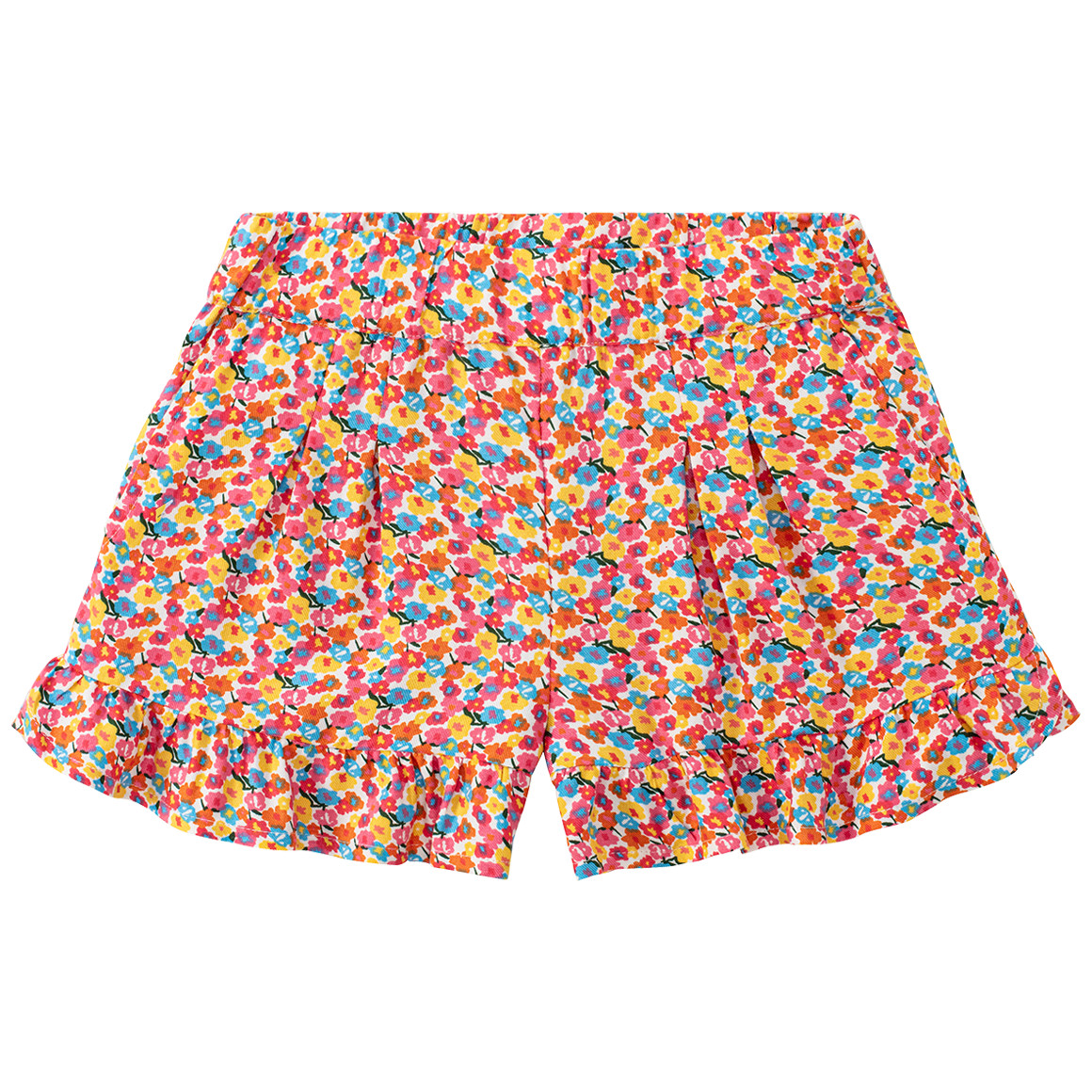 Jonas Nielsen Mädchen Shorts mit Blumen-Allover pink / orange / gelb