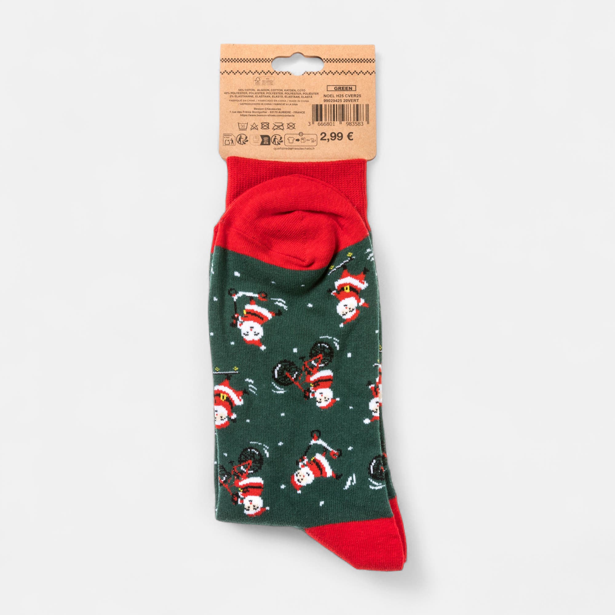 Chaussettes Homme vert