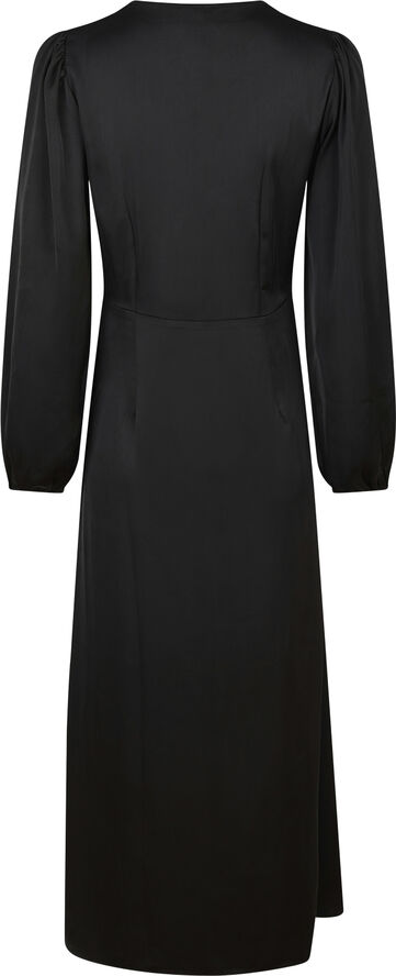 Neo Noir Coco Soft Satin Dress Black