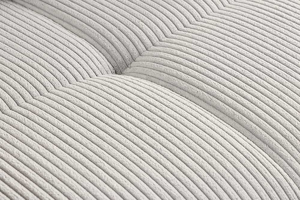 Modernes XXL Sofa ELEGANCIA 285cm champagner beige Cord inklusive Kissen Bigsofa