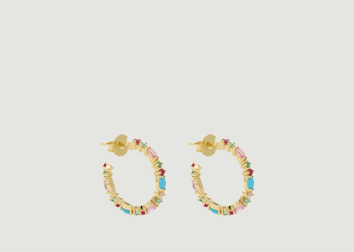 Créoles Gaia 2 Turquoise Sophie d'Agon