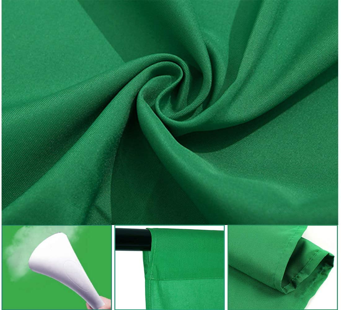 (2x1.5m) Faltbares Green Screen Foto Video Studio Hintergrund Leinwand Kulisse - Grün