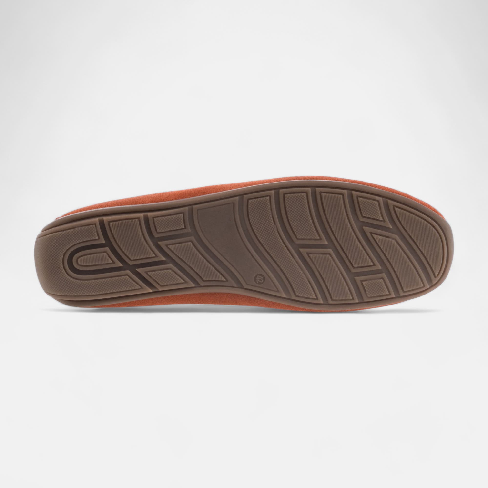 Mocassins Homme en cuir orange