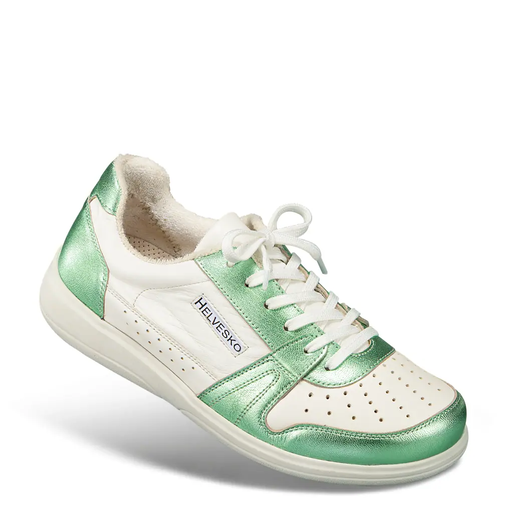 Schnürschuhe - Sneaker JAKINA weiss-grün