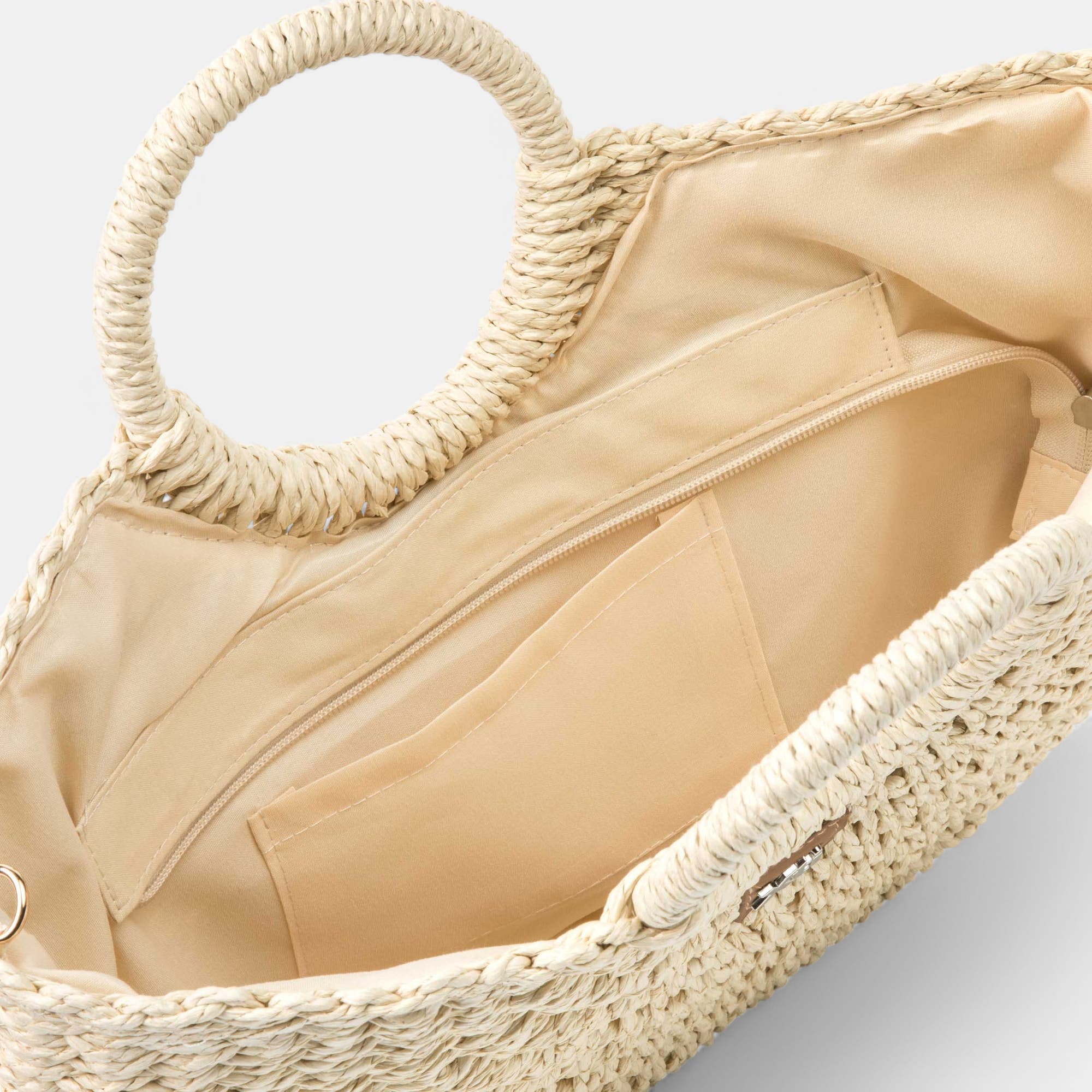Sac bandoulière beige