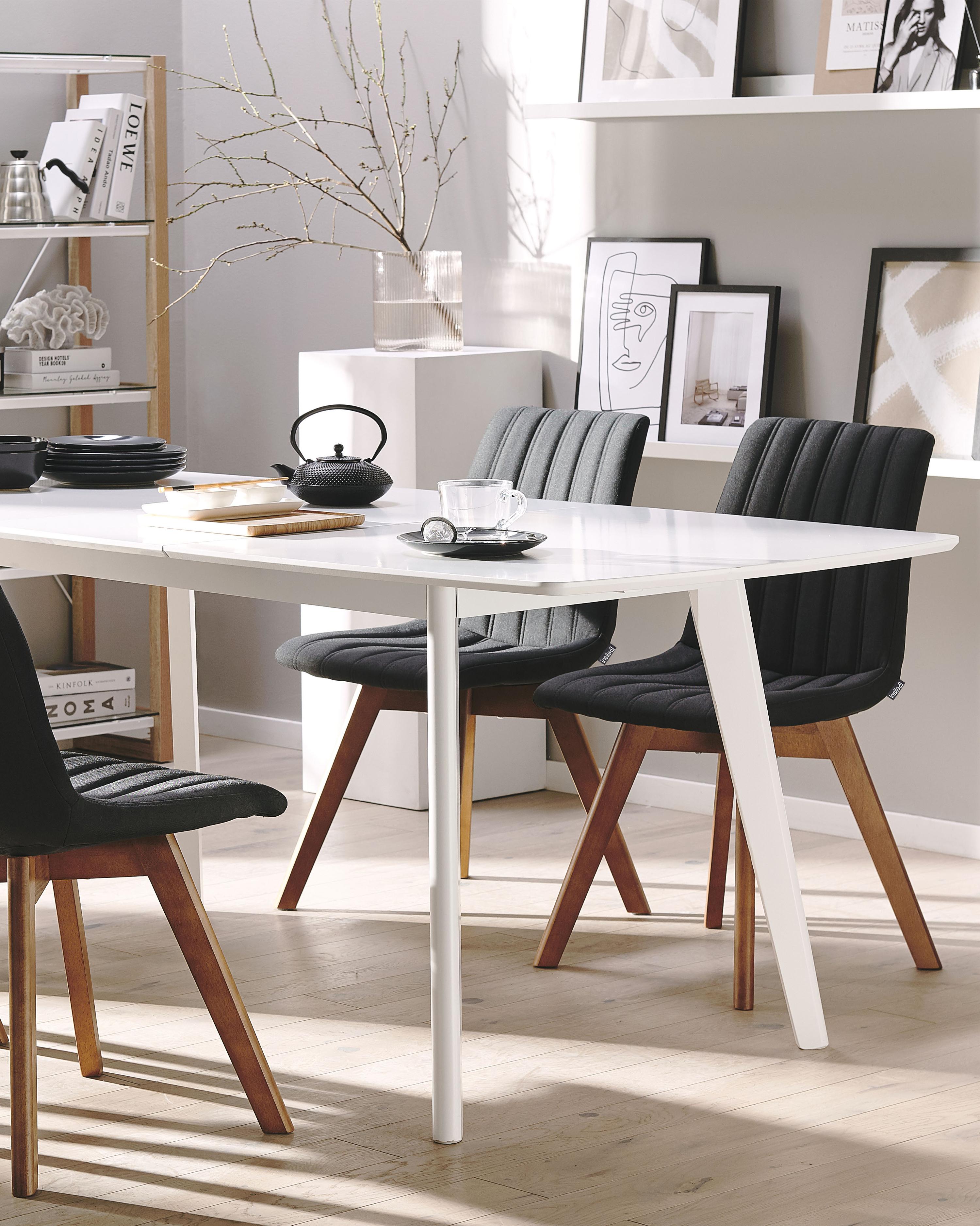 Set van 2 eetkamerstoelen CALGARY Zwart
