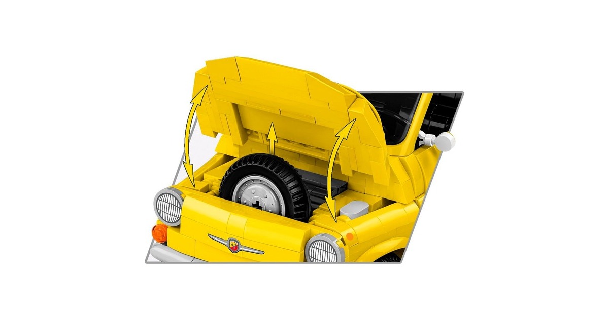 COBIFiat 500 Abarth Executive Edition Constructiespeelgoed  (Schaal 1:12)