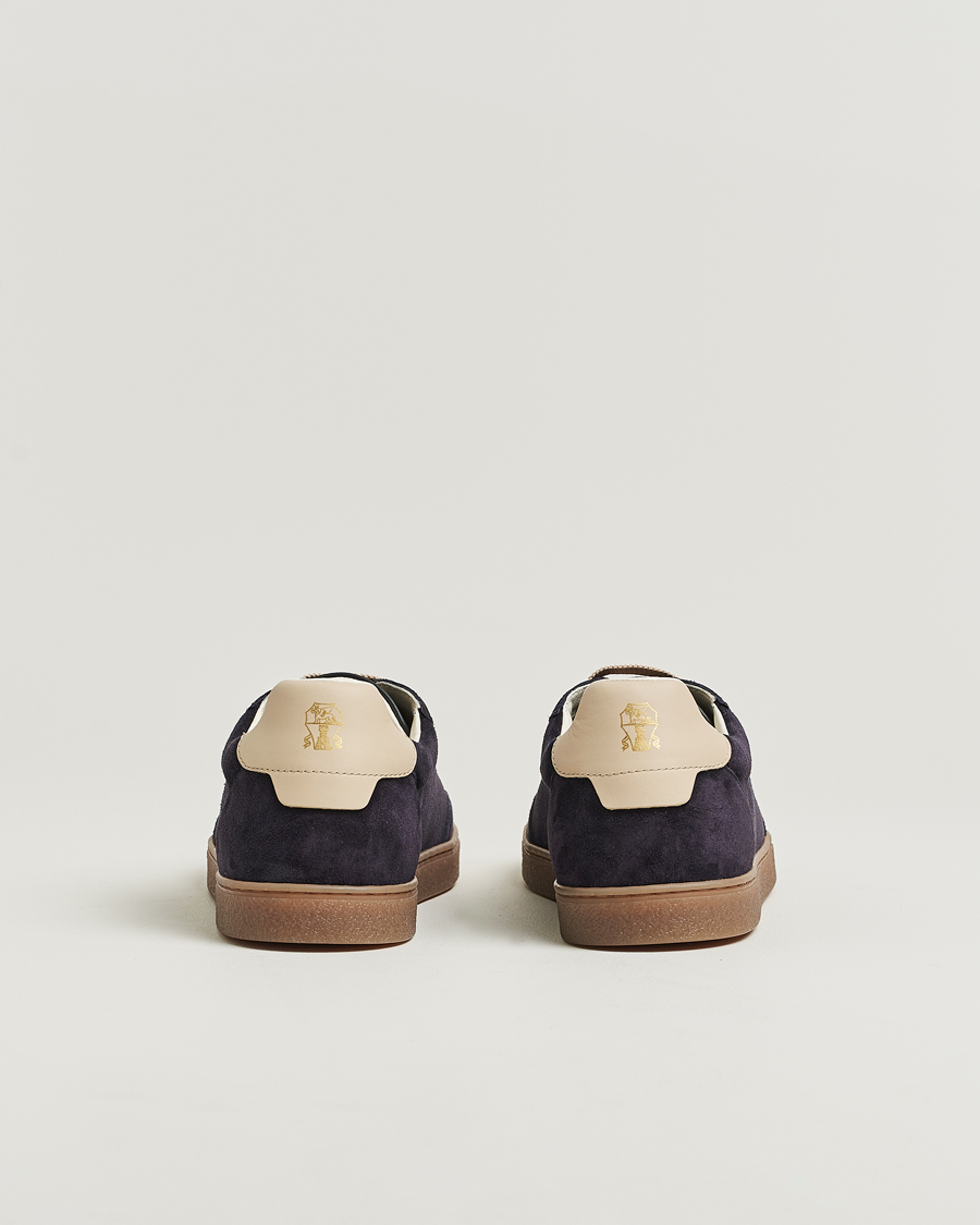 Brunello Cucinelli Classic Sneakers Navy Suede