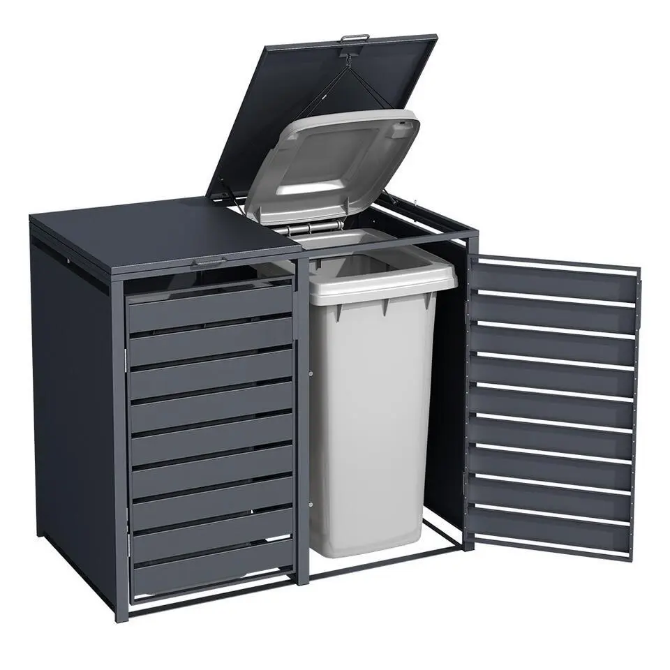 Kliko ombouw - 2 containers - Antraciet