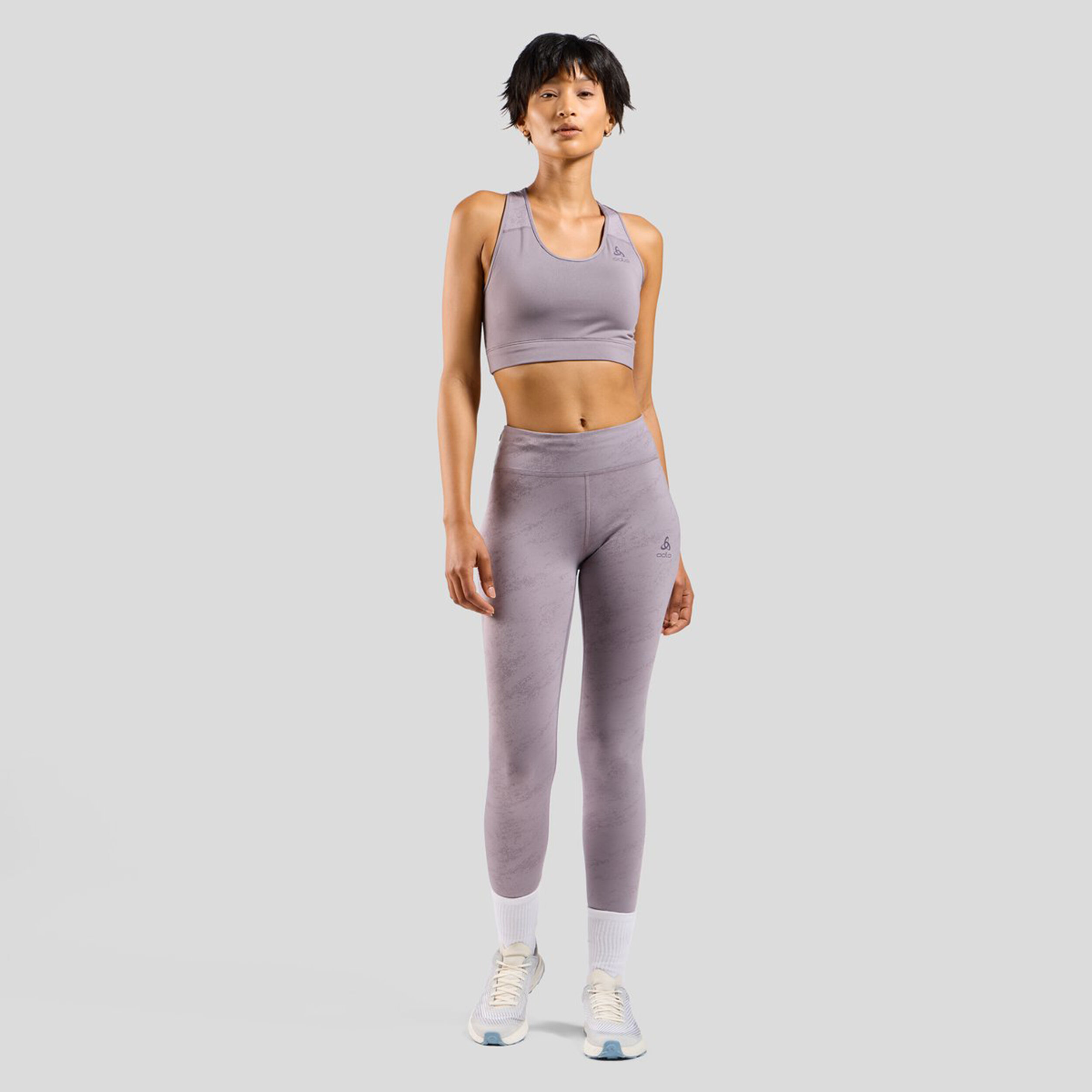Odlo Essential Bralette Print Soutien-gorge Sport Femmes - Gris