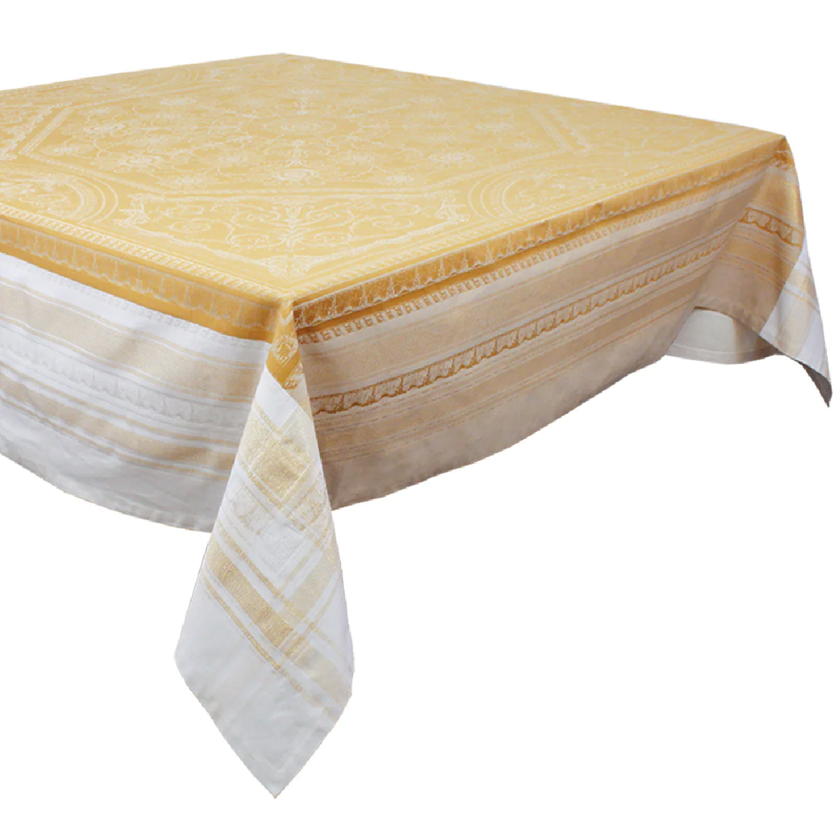 Nappe antitache déperlant coton & autres fibres or 174x174 Garnier Thi