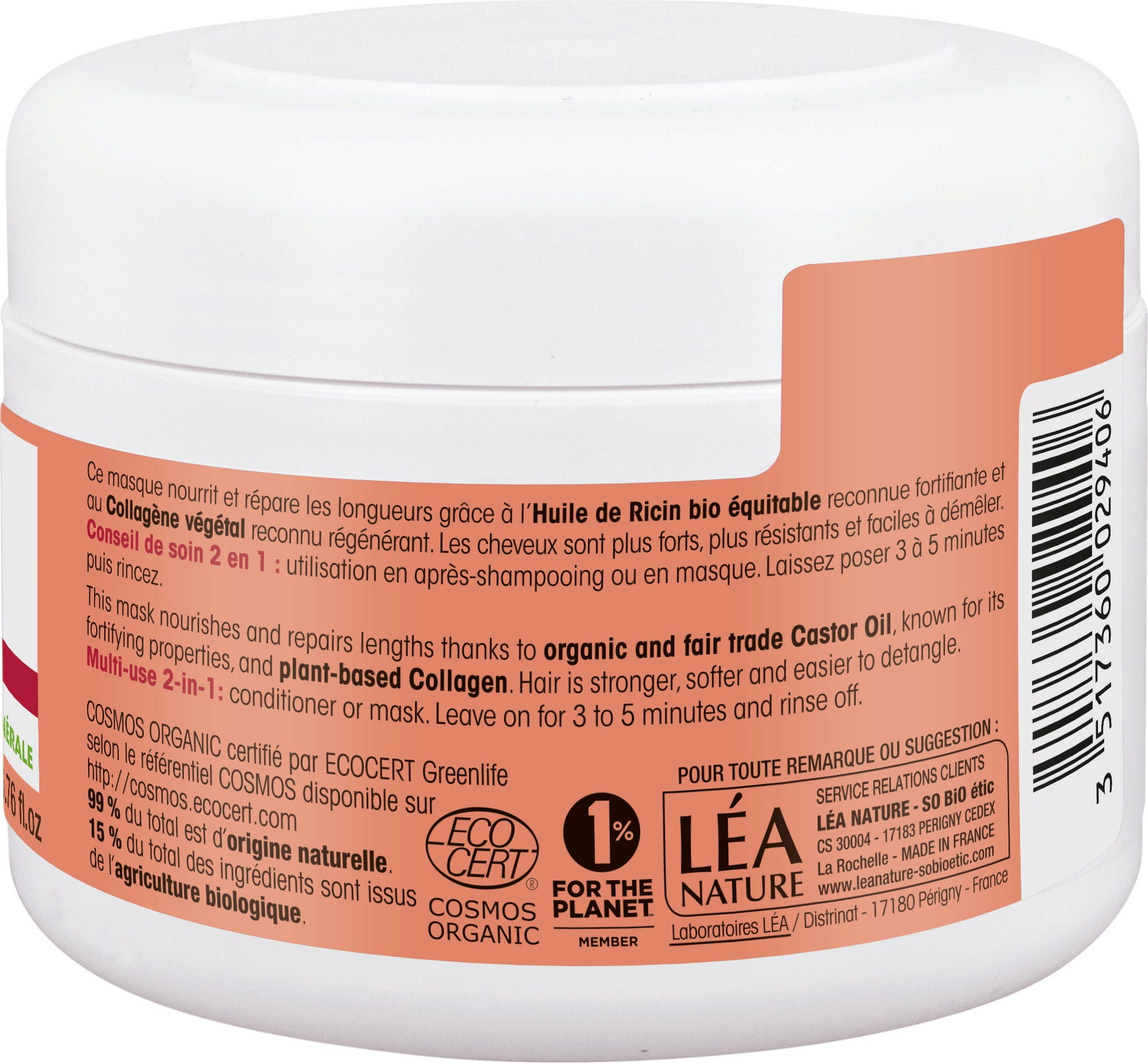 LÉA NATURE SO BiO étic  Repair Haarmaske, 200 ml