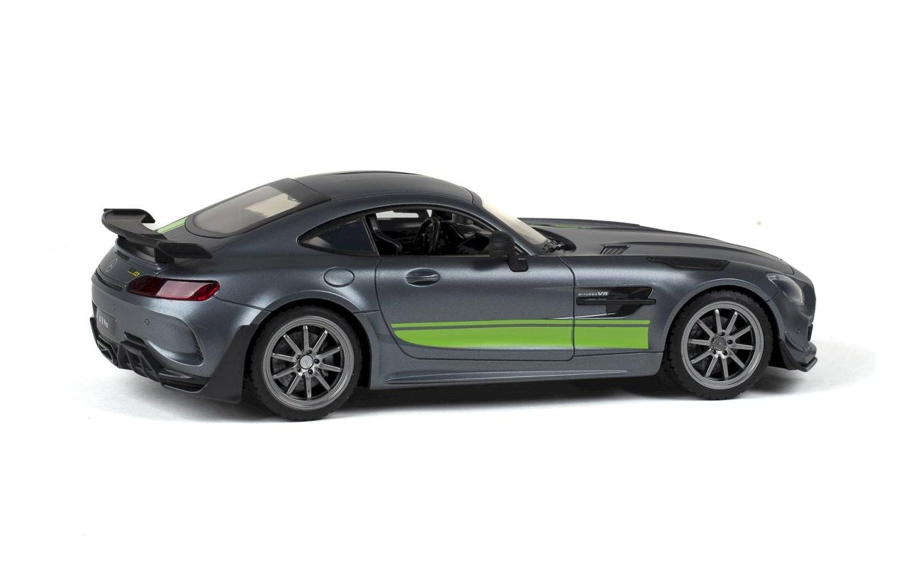 Auto Mercedes-AMG GT R Pro mit Licht, Grau, 1:16Ferngesteuerter Sportwagen mit Licht für Kinder ab 6 Jahren