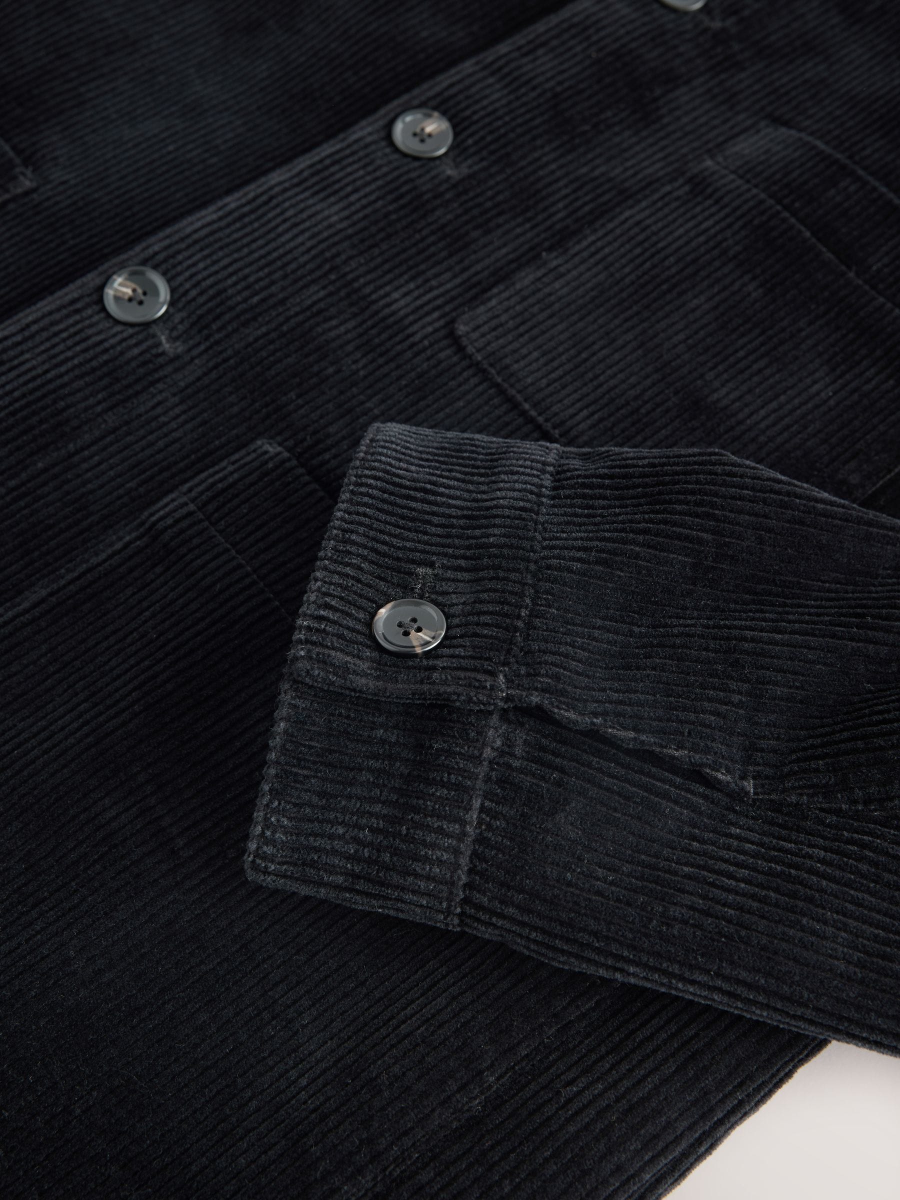 Zwart - Slim Rijk Corduroy Jack