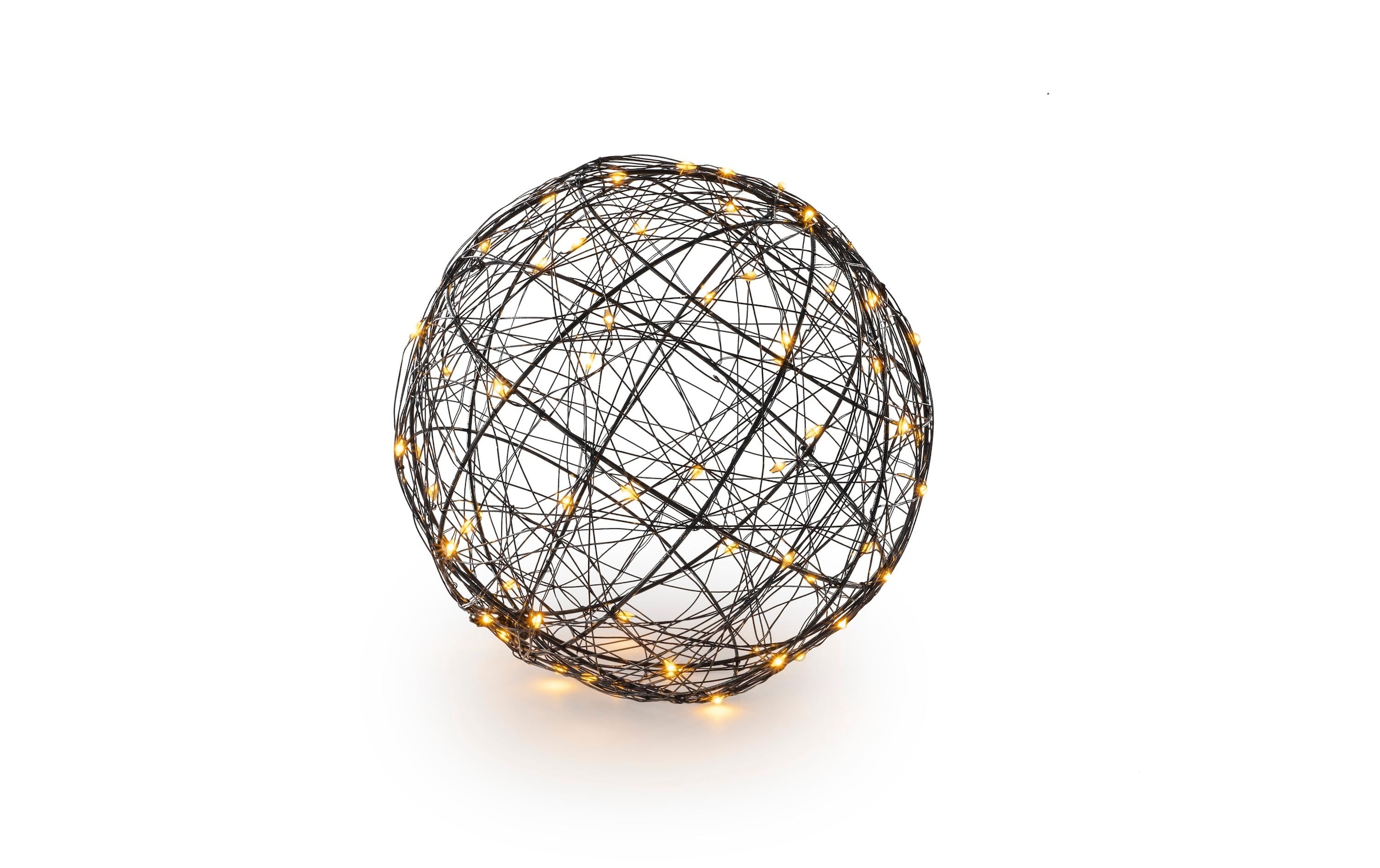 STT LED Dekofigur »Dekoration 3D Ball Nero M« Warmweiss