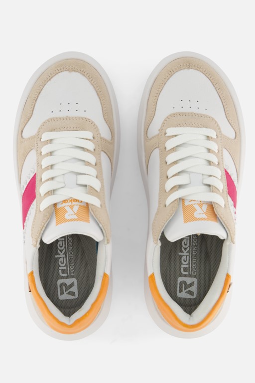 Rieker Evolution Sneakers wit Leer