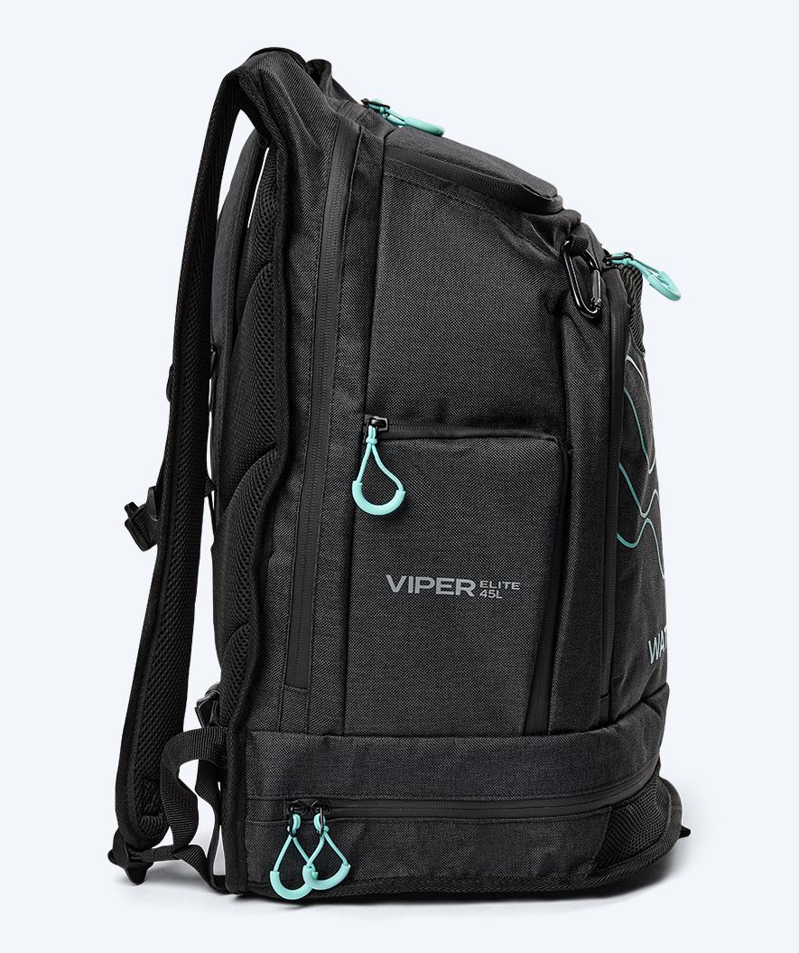 Watery svømmetaske - Viper Elite 45L - Sort/lyseblå