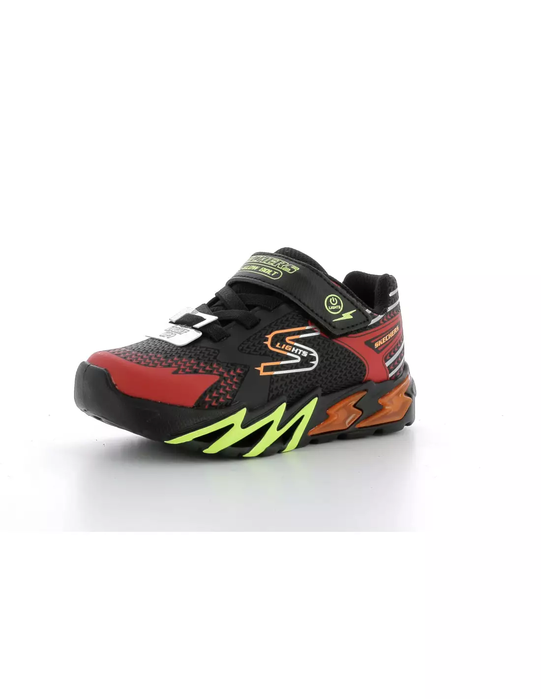SKECHERS FLEX GLOW BOLT - Baskets Noirrouge