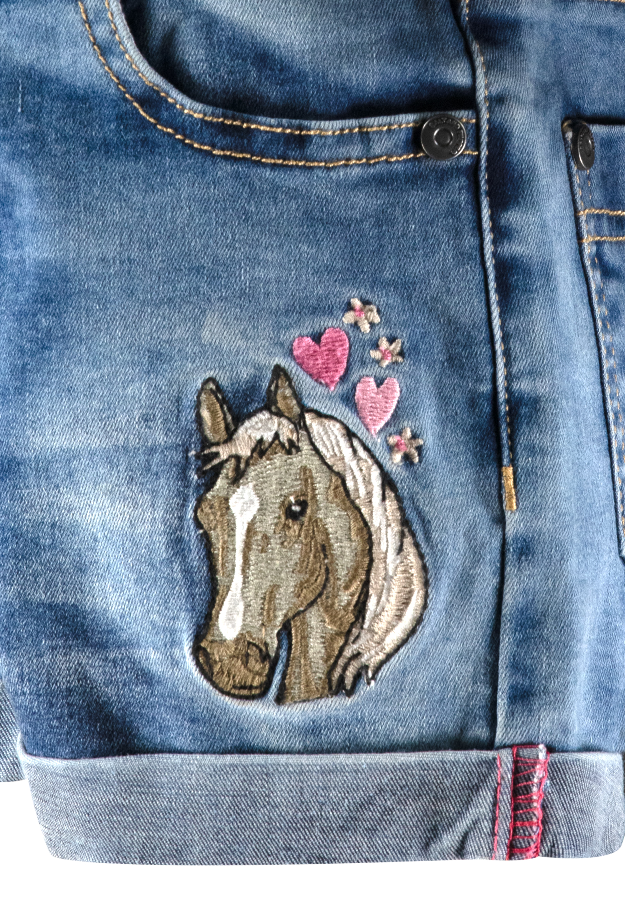 Jeans-Shorts HORSE in mid blue