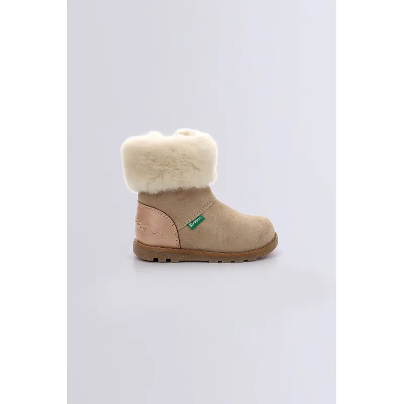 NONOFUR CHAMPAGNE BOOTS Cuir Fille