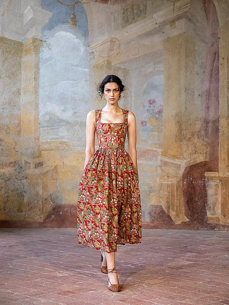 LENA HOSCHEK Midikleid ELOUISE rot