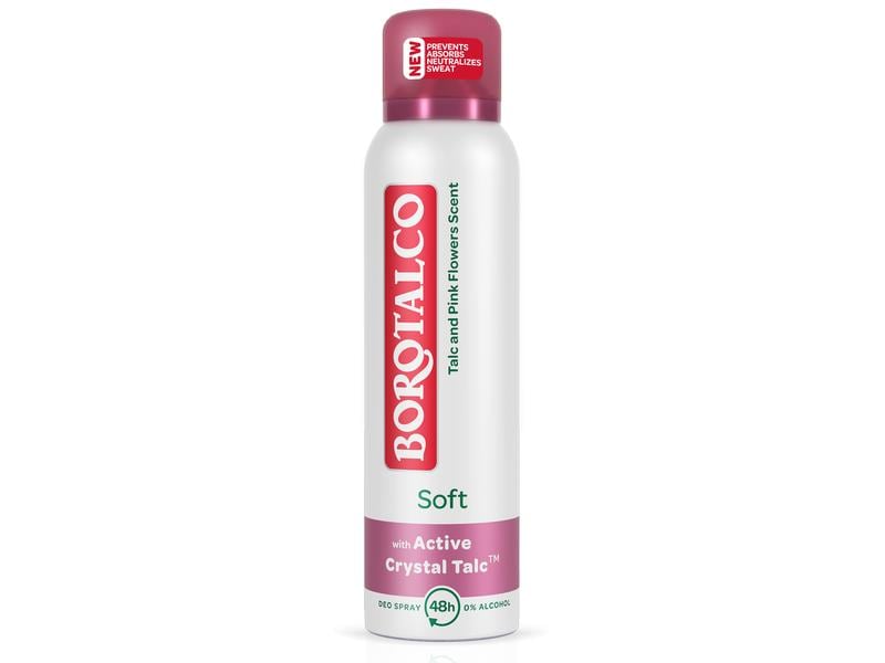 Borotalco Deo Spray Pink Soft 150 ml Deo mit frischem und langanhaltendem Duft