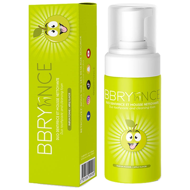 Dentifrice mousse blancheur - Pomme - 50 ml