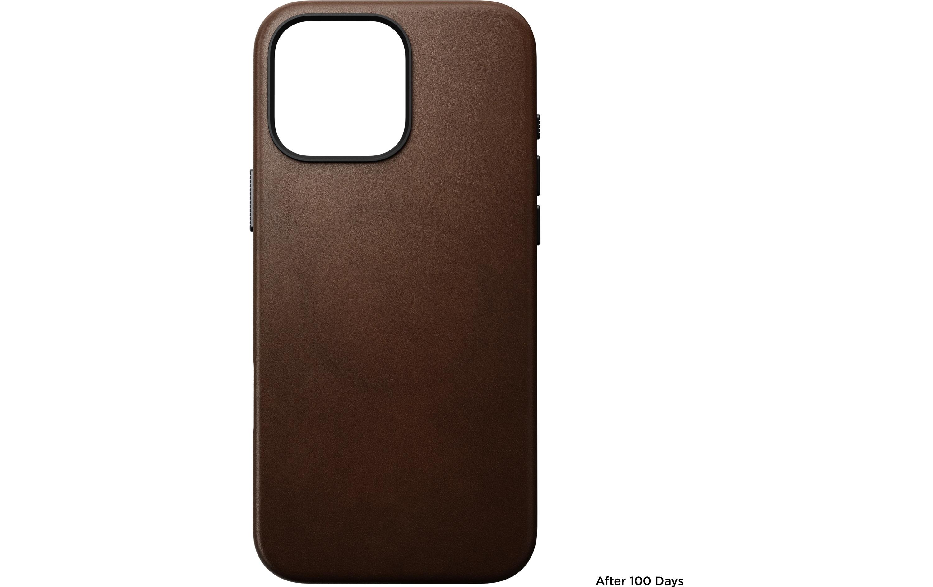 Back Cover Traditional Leather iPhone 16 Pro Max RostbraunSchutzhülle aus Leder für das Apple iPhone 16 Pro Max