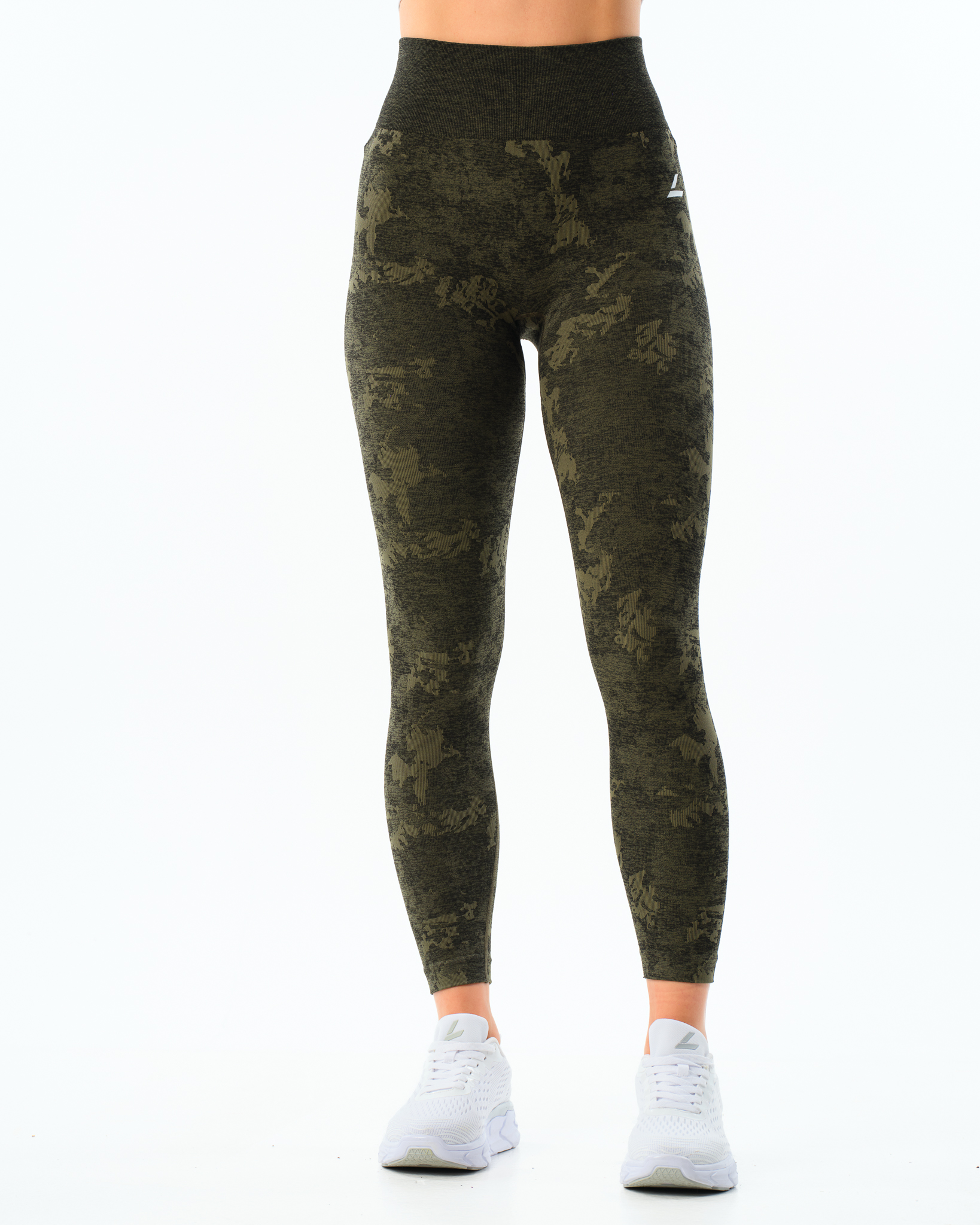 LEVITY Camo Seamless Tights 7\8 Green Camo