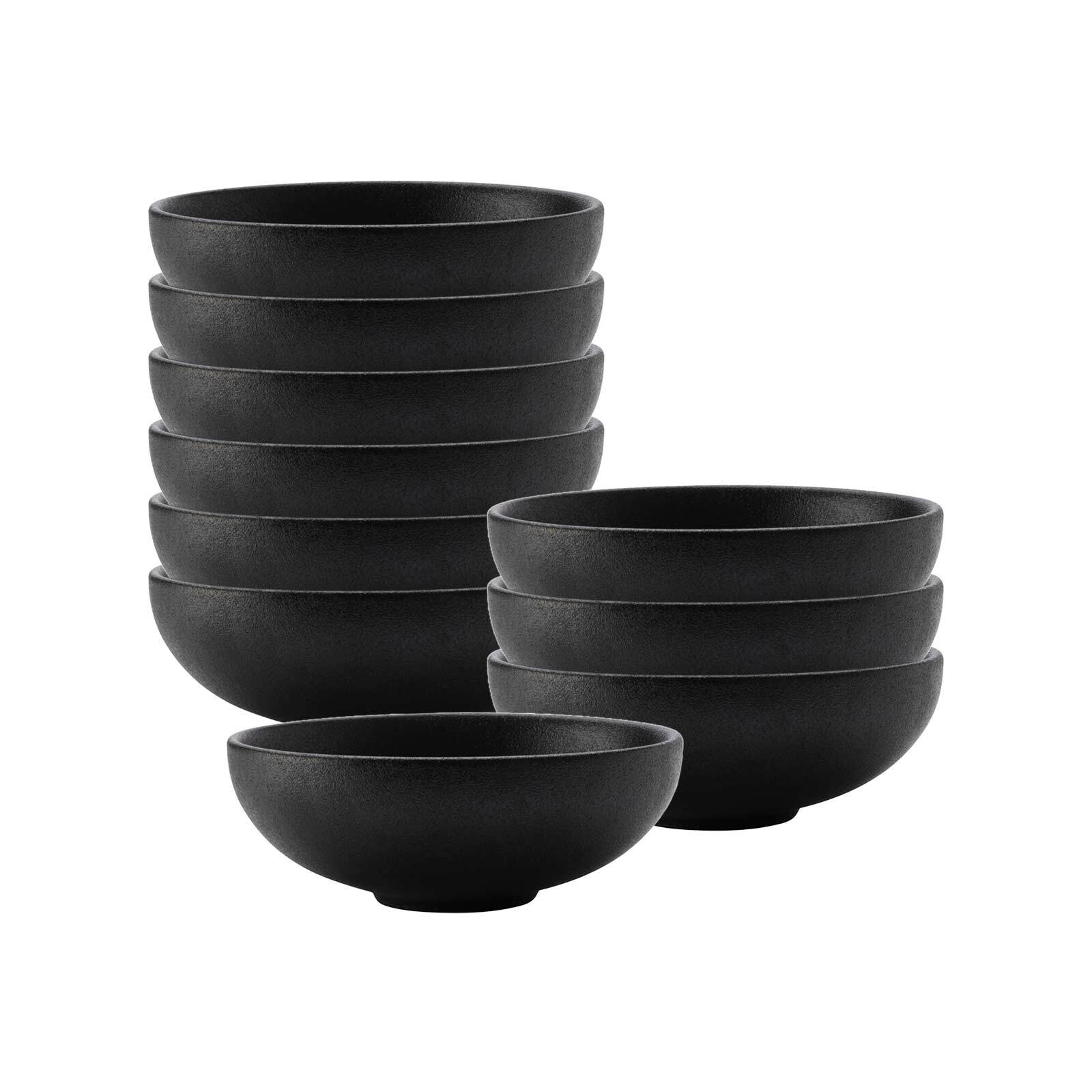 Maxwell & Williams Müslischalen Caviar Black ø 15,5 cm 10er Set