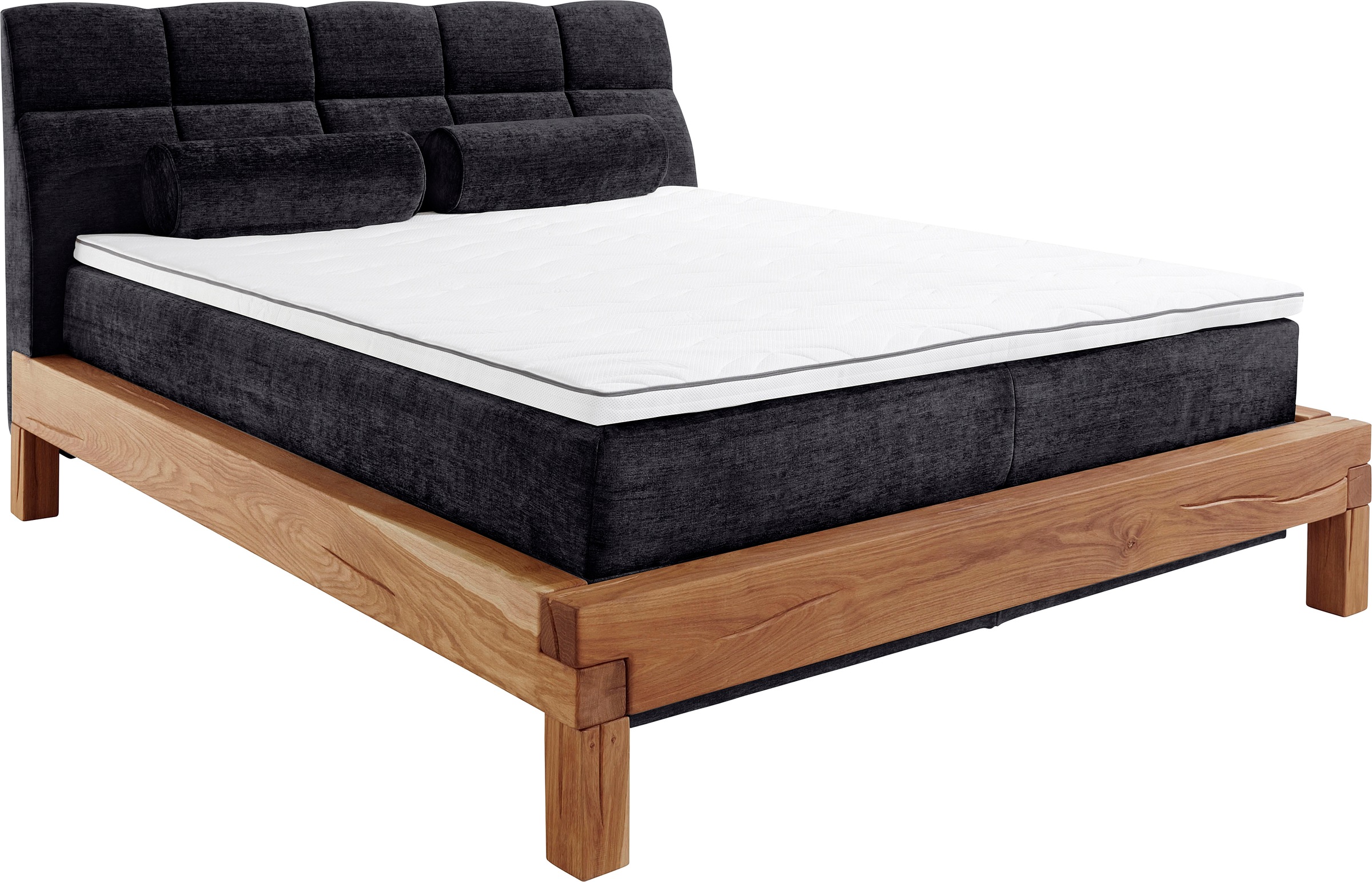 Home affaire Boxspringbett »Villads« Liegefläche: 160/200 cm aus Balkeneiche, Inside-Boxspring-Unterbau