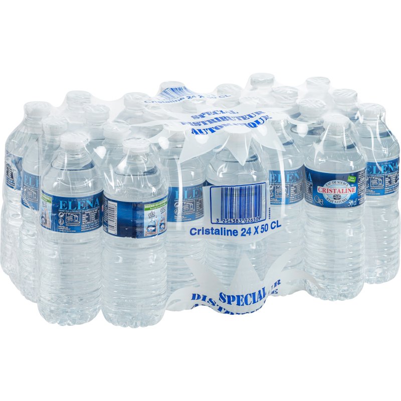 Eau de source Cristaline 50 cl - 24 bouteilles