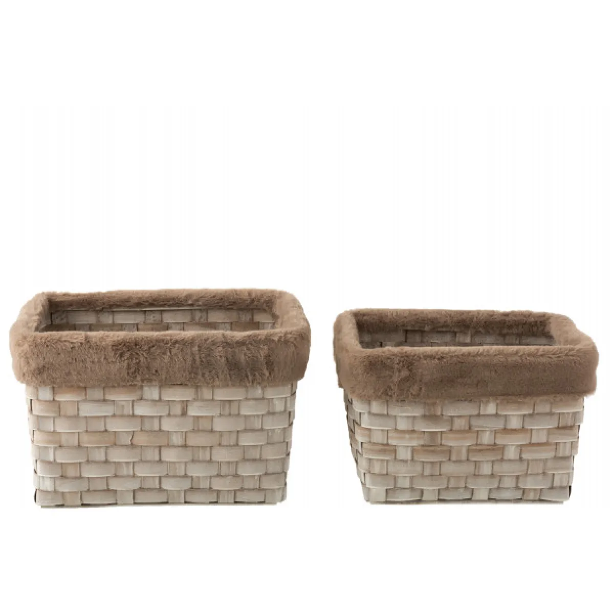 dansmamaison Set de Paniers + Fourrure