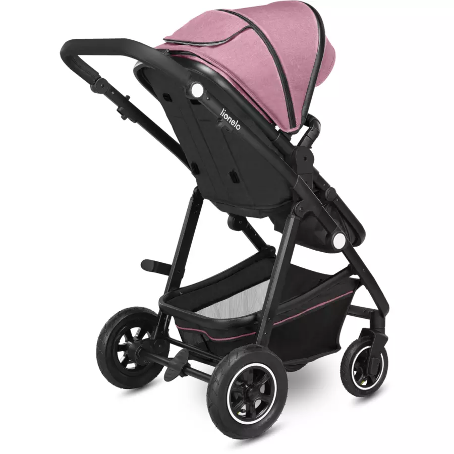 lionelo Kombikinderwagen Amber 3 in 1 Pink Rose