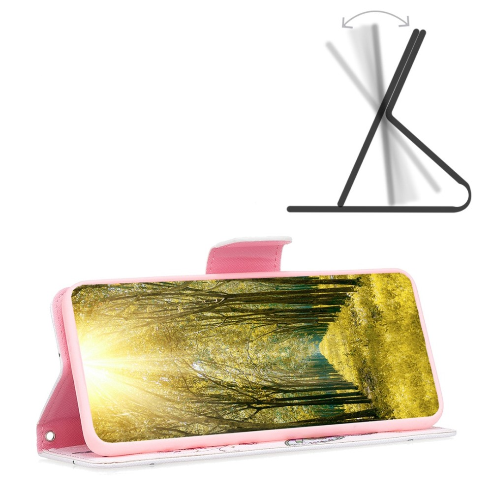 Samsung Galaxy S23 5G Leder Tasche Hülle mit Kartenfach - Schmetterlinge