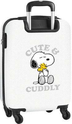Snoopy Kabin Trillekoffert 40L Friends Forever, Hvit
