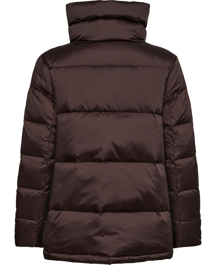 Sand Aria New Water Repellent Down Jacket - Darien Short Dark brown