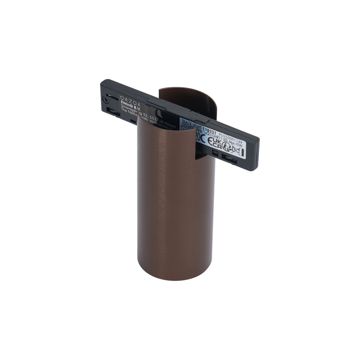 Moderne spot donker brons voor railsysteem 1-fase GU10 35mm - Slimline Nubee Honey