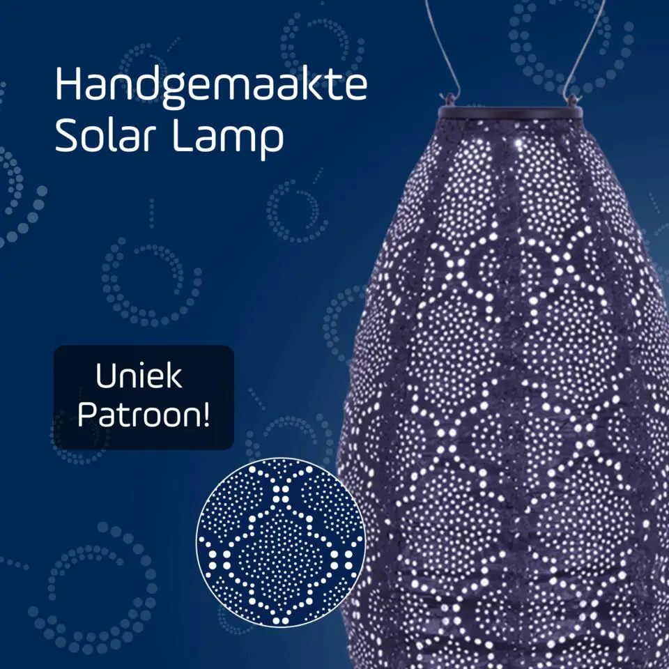 Lumiz Lampion op zonne energie - Solar tuinverlichting - Paris Set - 5 stuks