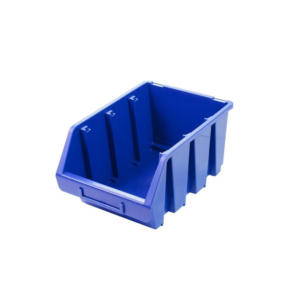 PROREGAL SuperSaver Set 10x Opbergdoos 3 HxBxD 12,6 x 17 x 24 cm Polypropyleen Blauw