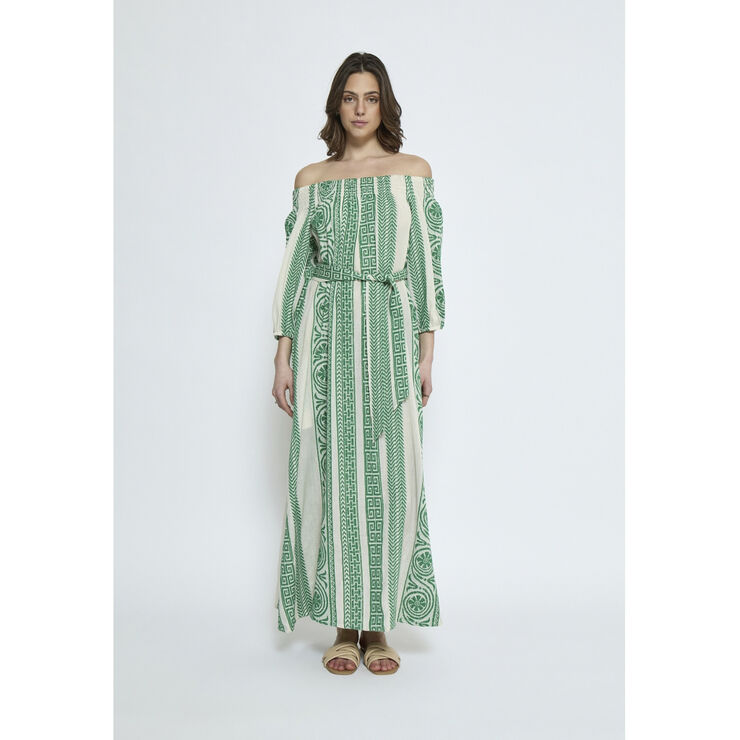 Minus MSMerilla Maxi Dress Palm green