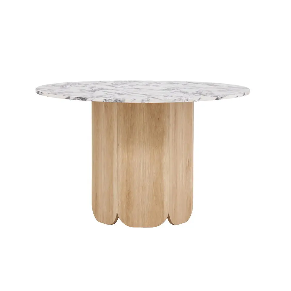 Eettafel Rond - Lichtgrijs - 120x120x75cm - Tekla
