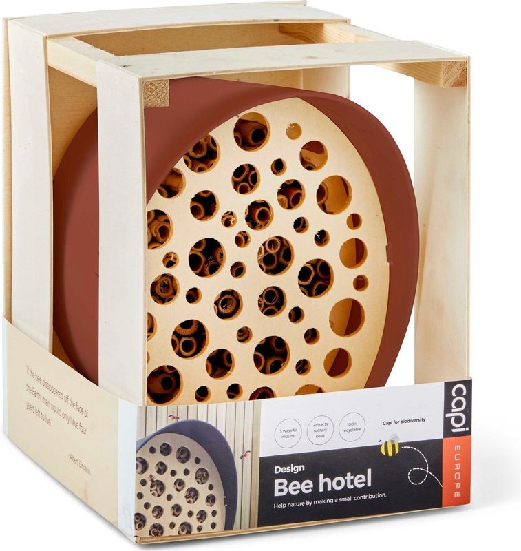 Capi Europe - Bijenhotel ovaal - 23x19x24 - Bruin - Capi Biodiversity Oval - AOBEB001