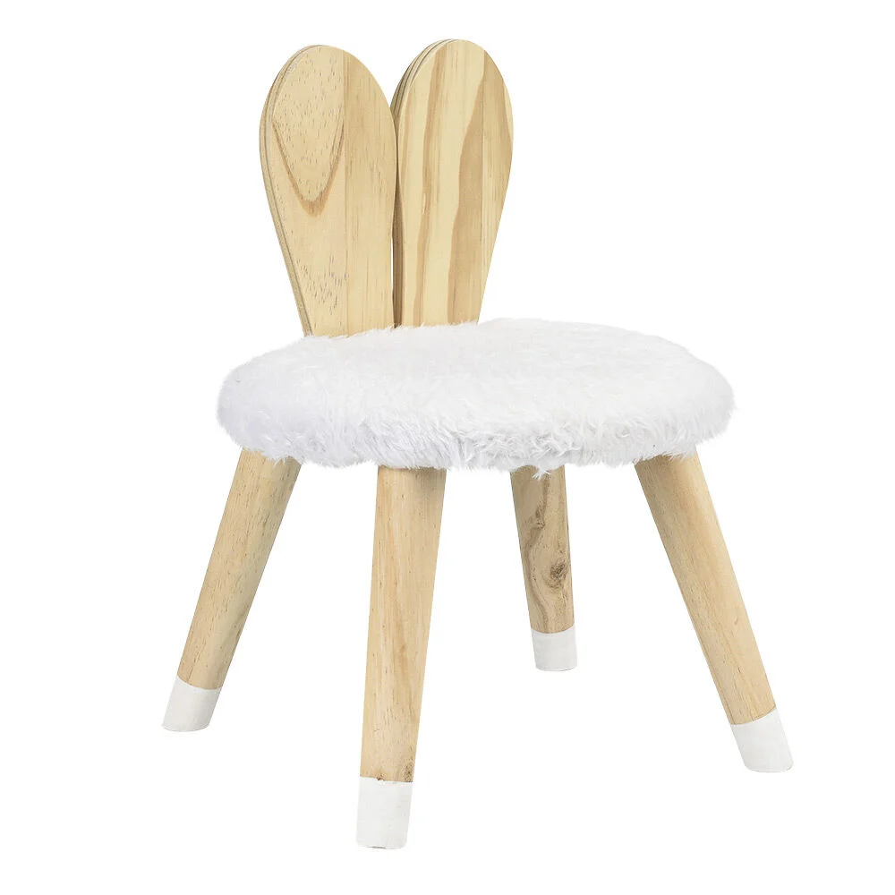 Chaise enfant avec dossier design lapin