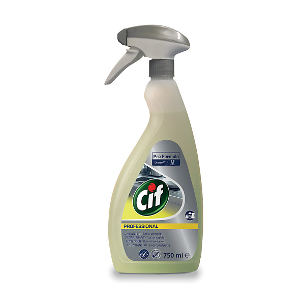 Dégraissant cuisine puissant contact alimentaire Cif Professional 750 ml